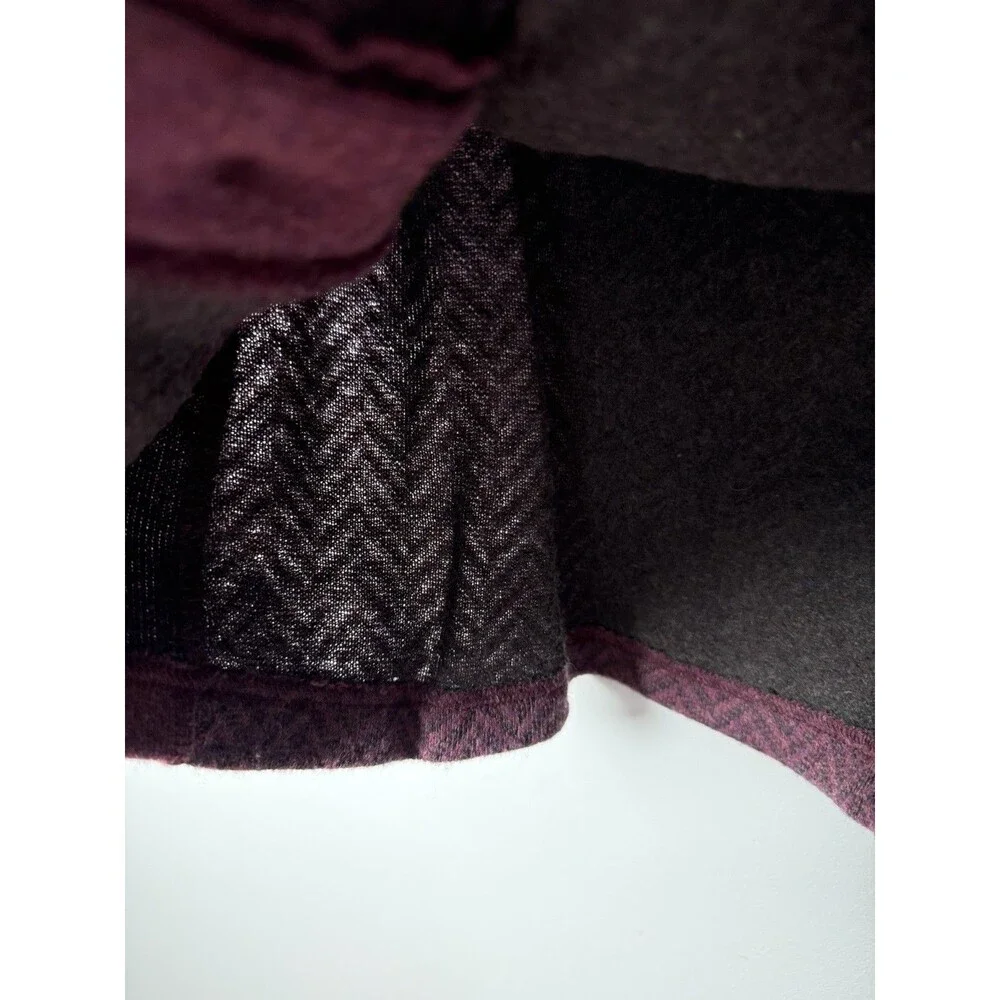 Prana Lucia Sweater Wool Blend Mock Neck Womens Medium - Burgundy - Picture 8 of 11